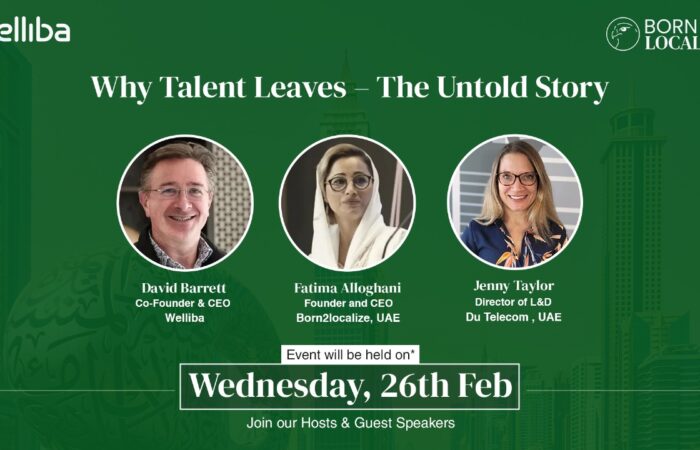 Join our workshop on 26th Feb in Dubai on Why Talent Leaves